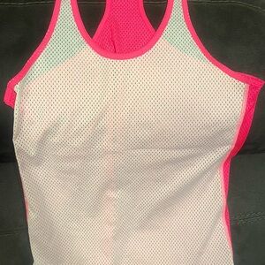 Under Armour Vibrant Pink Mesh HeatGear Tank